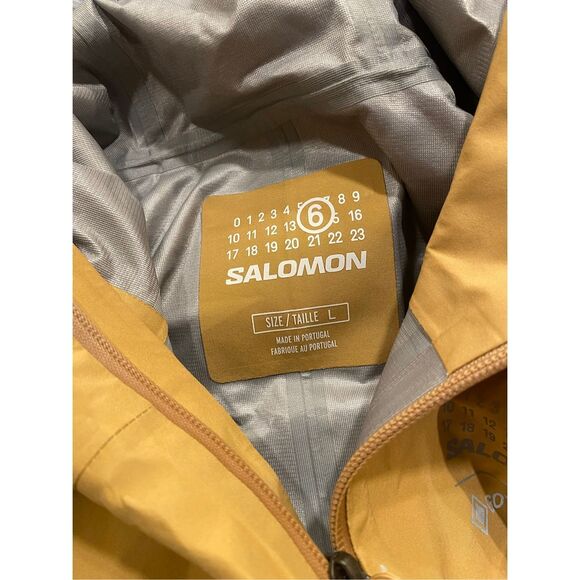 MM6 MAISON MARGIELA Tan Salomon Edition Windbreaker Jacket Size Large in Tan NWT - Picture 8 of 10